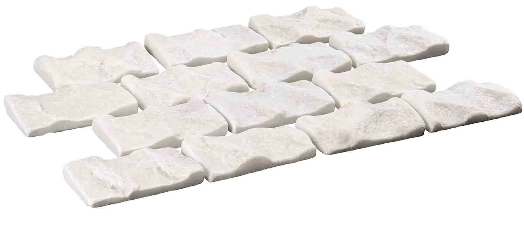 75x15 white tumbled split face